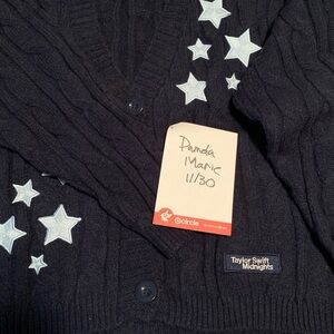 Taylor Swift Midnights Cardigan - Navy First Release M/L Never Worn